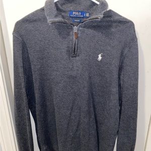 MENS POLO RALPH LAUREN QUARTER ZIP SWEATER